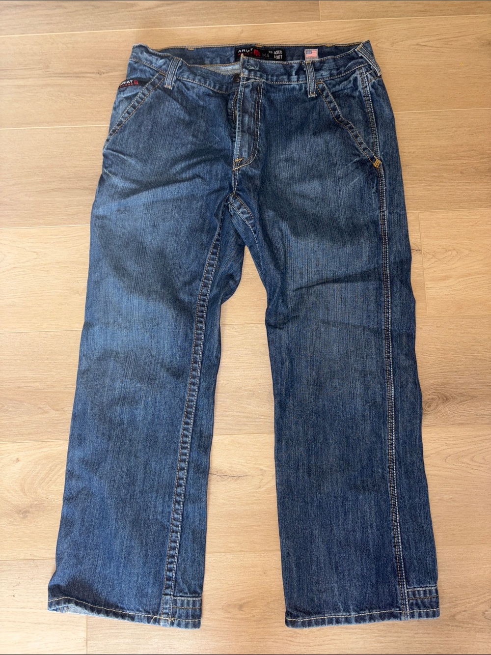 Ariat Men's Dark Blue Relaxed Fit Jeans